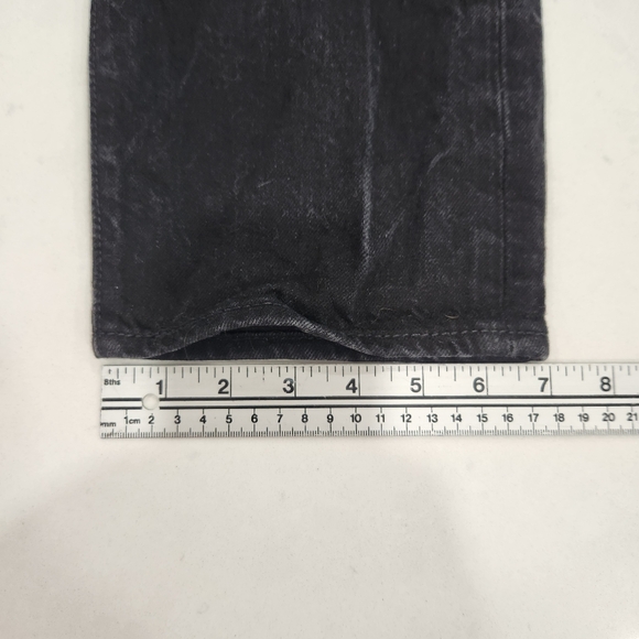 Levis 501 XX CT Jeans Mens 34x30 Button Fly Retro Black Denim Custom Tapered VTG - Picture 11 of 12